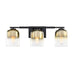 Designers Fountain - D306M-3B-MB - Three Light Vanity - Gatsby - Matte Black