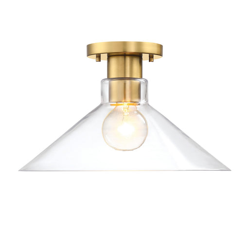 Designers Fountain - D307M-SF-BG - One Light Semi Flush Mount - Leena - Brushed Gold