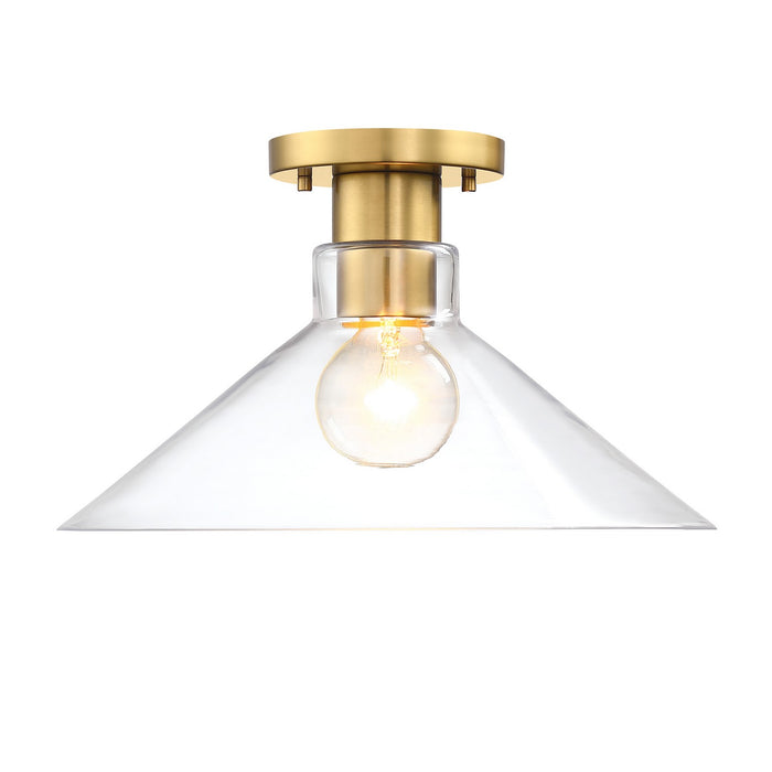 Designers Fountain - D307M-SF-BG - One Light Semi Flush Mount - Leena - Brushed Gold