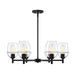 Designers Fountain - D310M-6CH-MB - Six Light Chandelier - Summer Jazz - Matte Black