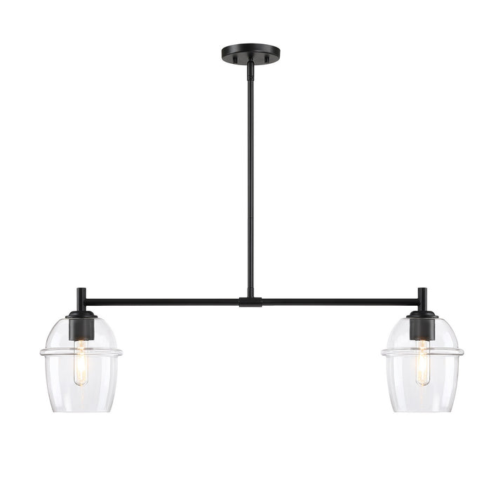 Designers Fountain - D310M-IS-MB - Two Light Island Pendant - Summer Jazz - Matte Black