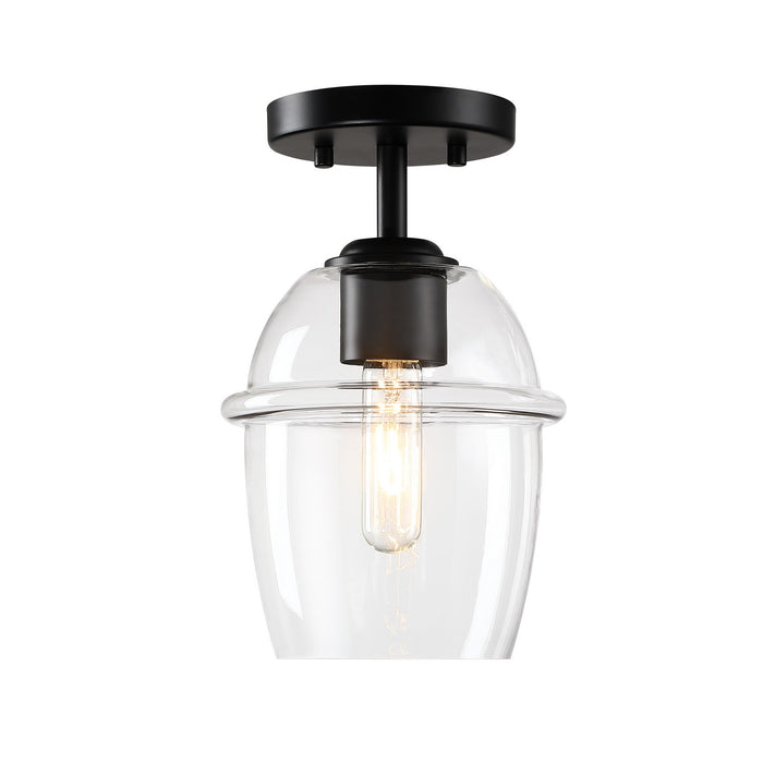 Designers Fountain - D310M-SF-MB - One Light Semi Flush Mount - Summer Jazz - Matte Black