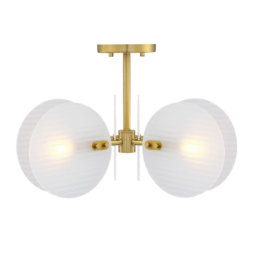 Designers Fountain - D311C-SF-BG - Three Light Semi Flush Mount - Sky Fall - Brushed Gold