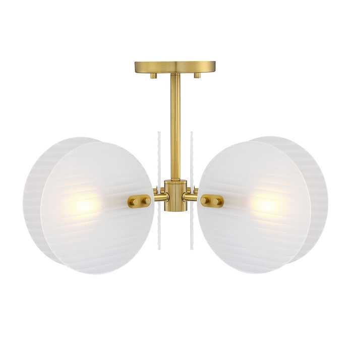 Designers Fountain - D311C-SF-BG - Three Light Semi Flush Mount - Sky Fall - Brushed Gold