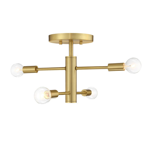 Designers Fountain - D320C-SF-BG - Four Light Semi Flush Mount - Arlo - Brushed Gold