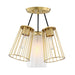 Designers Fountain - D328M-SF-BG - Four Light Semi Flush Mount - Liana - Brushed Gold