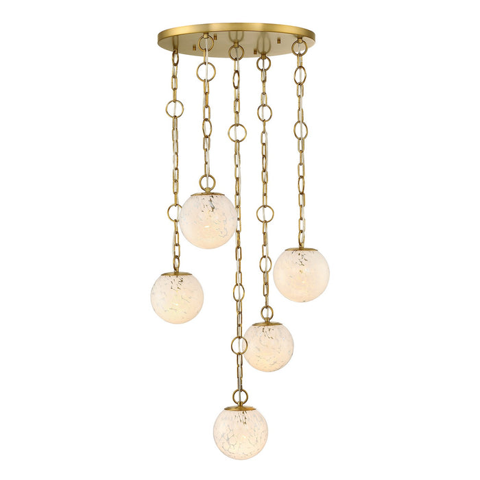 Designers Fountain - D329M-5CH-BG - Five Light Chandelier - Wine Flower - Brushed Gold