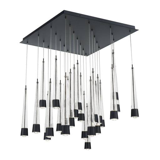W.A.C. Lighting - PD-59425S-BK - LED Chandelier - Quill - Black