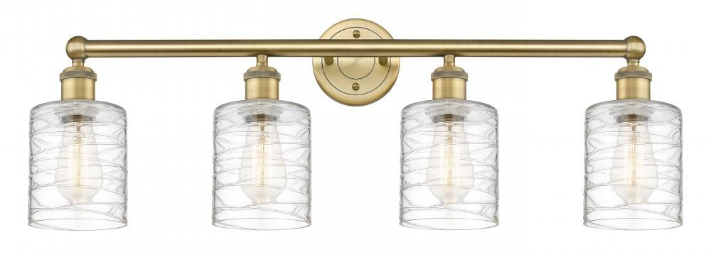 Innovations - 616-4W-BB-G1113 - Four Light Bath Vanity - Edison - Brushed Brass