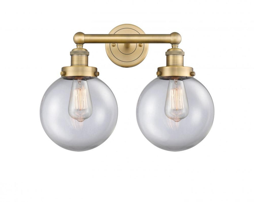 Innovations - 616-2W-BB-G202-8 - Two Light Bath Vanity - Edison - Brushed Brass