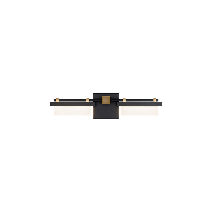 W.A.C. Lighting - WS-91420-BK/AB - LED Bath - Two Fold - Black/Aged Brass