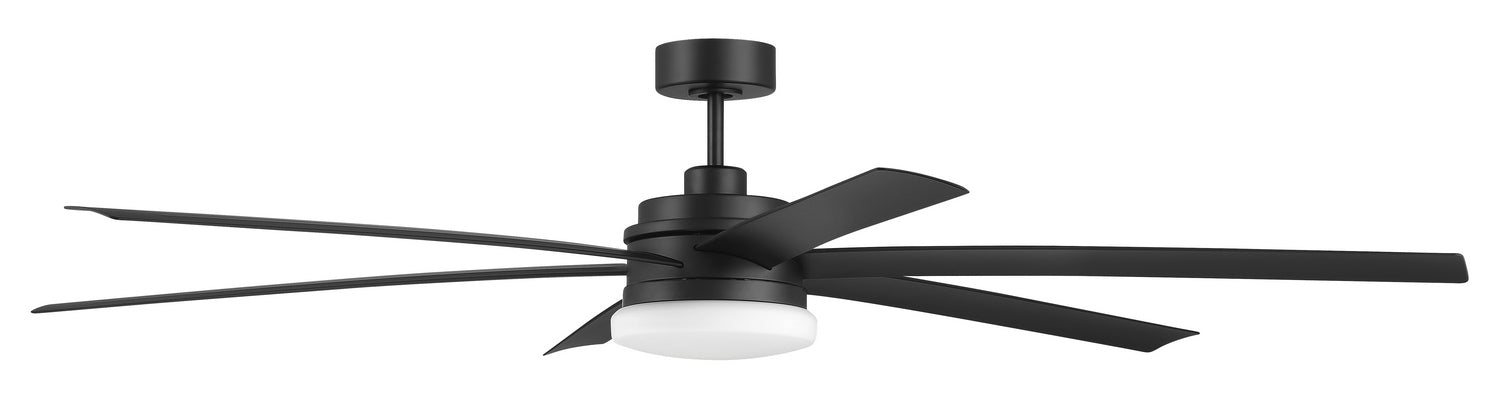 Craftmade - CLZ72FB6-NWF - 72" Ceiling Fan - Chilz 72" Ceiling Damp rated, no Wifi - Flat Black