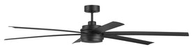 Craftmade - CLZ72FB6-NWF - 72" Ceiling Fan - Chilz 72" Ceiling Damp rated, no Wifi - Flat Black