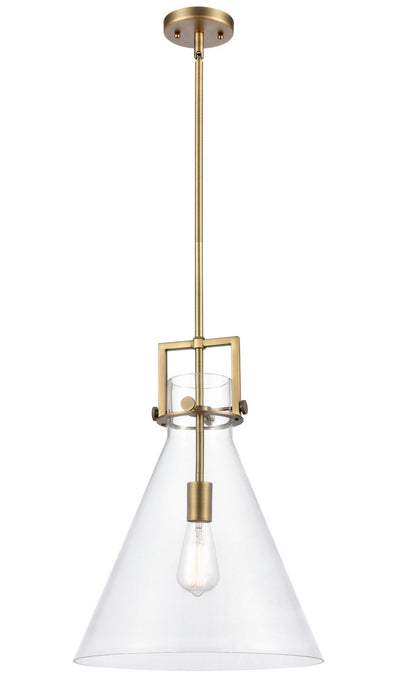 Innovations - 411-1SL-BB-G411-14CL - One Light Pendant - Downtown Urban - Brushed Brass