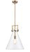 Innovations - 411-1SL-BB-G411-14CL - One Light Pendant - Downtown Urban - Brushed Brass