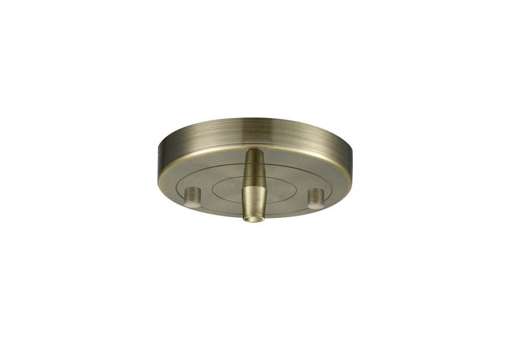 Innovations - 101-AB - Single Port Round Canopy & Hardware - Custom Cord - Antique Brass