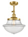 Innovations - 201F-SG-G542 - One Light Semi-Flush Mount - Franklin Restoration - Satin Gold