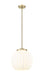 Innovations - 221-1S-AB-G1217-14WV - LED Pendant - Franklin Restoration - Antique Brass