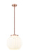 Innovations - 221-1S-AC-G1217-14WV - LED Pendant - Franklin Restoration - Antique Copper