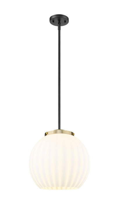 Innovations - 221-1S-BAB-G1217-14WV - LED Pendant - Franklin Restoration - Black Antique Brass