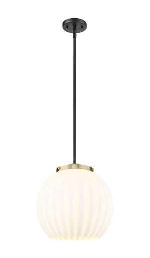 Franklin Restoration LED Pendant Black Antique Brass