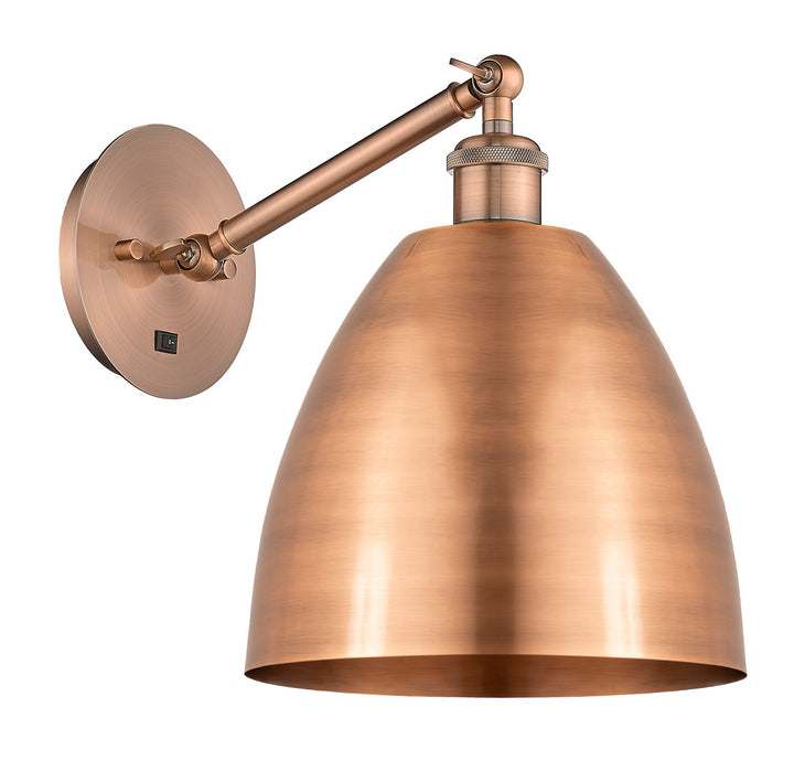 Innovations - 317-1W-AC-MBD-9-AC - LED Wall Sconce - Bristol - Antique Copper