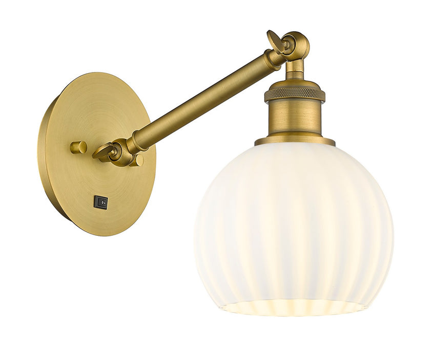 Innovations - 317-1W-BB-G1217-6WV - LED Wall Sconce - Ballston - Brushed Brass