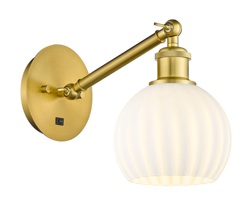 Innovations - 317-1W-SG-G1217-6WV - LED Wall Sconce - Ballston - Satin Gold