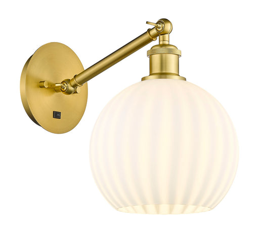 Innovations - 317-1W-SG-G1217-8WV - LED Wall Sconce - Ballston - Satin Gold