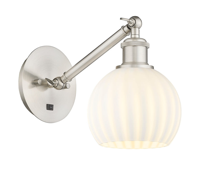 Innovations - 317-1W-SN-G1217-6WV - LED Wall Sconce - Ballston - Brushed Satin Nickel