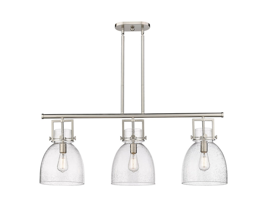 Innovations - 411-3I-SN-G412-10SDY - Three Light Island Pendant - Downtown Urban - Satin Nickel