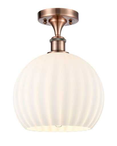 Ballston LED Semi-Flush Mount Antique Copper