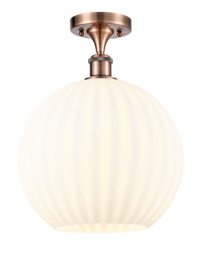 Ballston LED Semi-Flush Mount Antique Copper