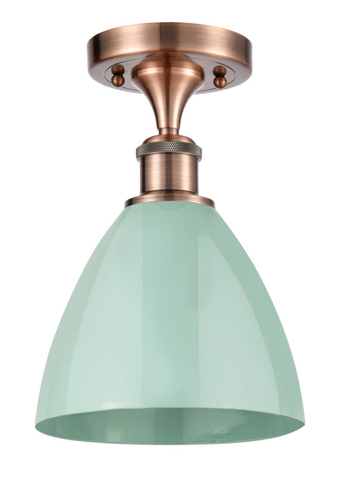Innovations - 516-1C-AC-MBD-75-SF - One Light Semi-Flush Mount - Ballston - Antique Copper