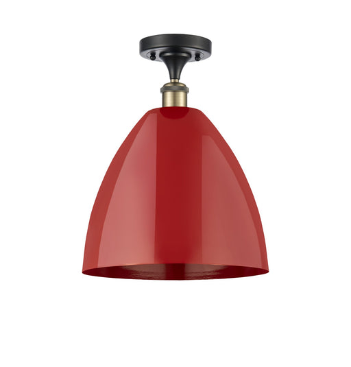 Innovations - 516-1C-BAB-MBD-12-RD - One Light Semi-Flush Mount - Ballston - Black Antique Brass