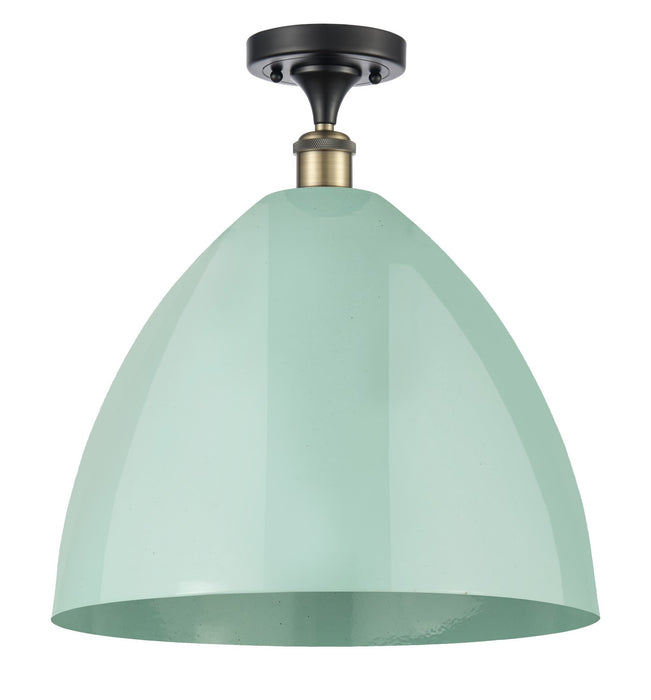 Innovations - 516-1C-BAB-MBD-16-SF - One Light Semi-Flush Mount - Ballston - Black Antique Brass