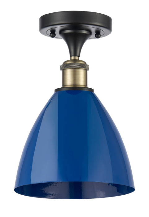 Innovations - 516-1C-BAB-MBD-75-BL - One Light Semi-Flush Mount - Ballston - Black Antique Brass