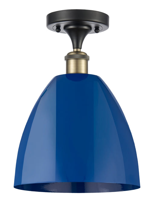 Innovations - 516-1C-BAB-MBD-9-BL - One Light Semi-Flush Mount - Ballston - Black Antique Brass