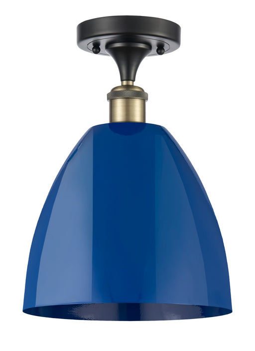 Innovations - 516-1C-BAB-MBD-9-BL - One Light Semi-Flush Mount - Ballston - Black Antique Brass