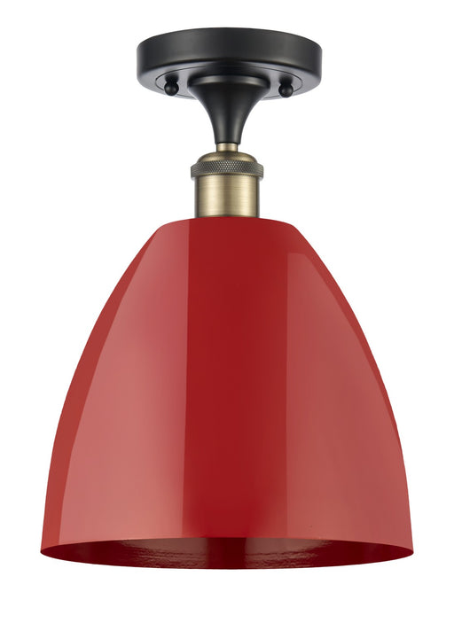 Innovations - 516-1C-BAB-MBD-9-RD - One Light Semi-Flush Mount - Ballston - Black Antique Brass