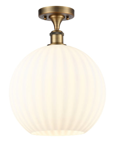 Ballston LED Semi-Flush Mount Brushed Brass