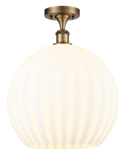 Ballston LED Semi-Flush Mount Brushed Brass