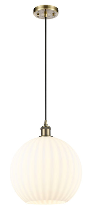 Innovations - 516-1P-AB-G1217-12WV - LED Mini Pendant - Ballston - Antique Brass