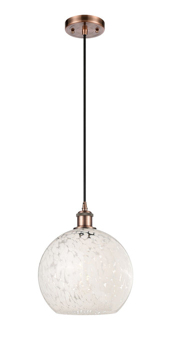 Innovations - 516-1P-AC-G1216-10WM - LED Mini Pendant - Ballston - Antique Copper