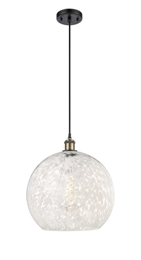 Ballston LED Pendant Black Antique Brass