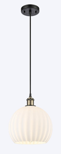 Ballston LED Mini Pendant Black Antique Brass