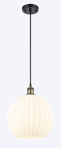 Ballston LED Mini Pendant Black Antique Brass