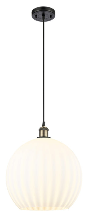 Innovations - 516-1P-BAB-G1217-14WV - LED Pendant - Ballston - Black Antique Brass