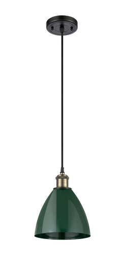Ballston One Light Mini Pendant Black Antique Brass
