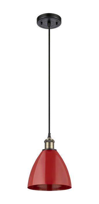 Innovations - 516-1P-BAB-MBD-75-RD - One Light Mini Pendant - Ballston - Black Antique Brass